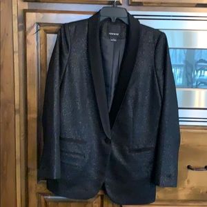 Shimmer black blazer NWOT